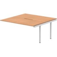 dynamic Evolve Plus Desk Extension Rectangular Oak H-Frame 1,600 (W) x 1,600 (D) x 750 (H) mm MFC (Melamine Faced Chipboard)