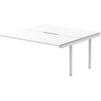 dynamic Evolve Plus Desk Extension Rectangular White H-Frame 1,600 (W) x 1,600 (D) x 750 (H) mm MFC (Melamine Faced Chipboard)