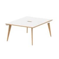dynamic Oslo Back to Back Desk Rectangular White 4 Feet 1,200 (W) x 1,600 (D) x 750 (H) mm MFC (Melamine Faced Chipboard)