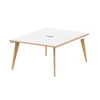 dynamic Computer Desk Oslo OS2P12WHT White 1200 mm x 1600 mm x 730 mm