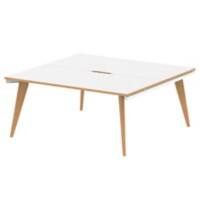 dynamic Oslo Back to Back Desk Rectangular White 4 Feet 1,600 (W) x 1,600 (D) x 750 (H) mm MFC (Melamine Faced Chipboard)