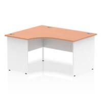 dynamic Impulse Ergonomic Desk Rectangular Beech MFC White 1,400 x 1,200 x 730 mm