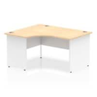 dynamic Impulse Ergonomic Desk Rectangular Maple MFC White 1,400 x 1,200 x 730 mm