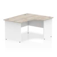 dynamic Impulse Right Hand Desk Rectangular Grey Oak Base panel 1,400 (W) x 1,200 (D) x 730 (H) mm MFC (Melamine Faced Chipboard)