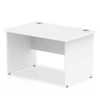 dynamic Impulse Office Desk Rectangular White Base panel 1,200 (W) x 800 (D) x 730 (H) mm MFC (Melamine Faced Chipboard)