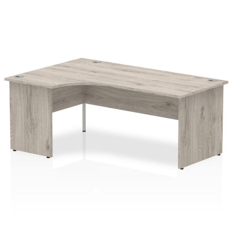 dynamic Impulse Left Hand Desk Rectangular Oak Base panel 1,800 (W) x 1,200 (D) x 730 (H) mm MFC (Melamine Faced Chipboard)