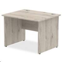 dynamic Impulse Office Desk Rectangular Grey Oak Base panel 1,000 (W) x 800 (D) x 730 (H) mm MFC (Melamine Faced Chipboard)