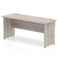 dynamic Impulse Office Desk Rectangular Grey Oak Base panel 1,600 (W) x 600 (D) x 730 (H) mm MFC (Melamine Faced Chipboard)
