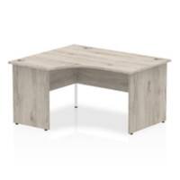 dynamic Impulse Left-hand Desk Rectangular Oak MFC Grey 1,400 x 1,200 x 730 mm