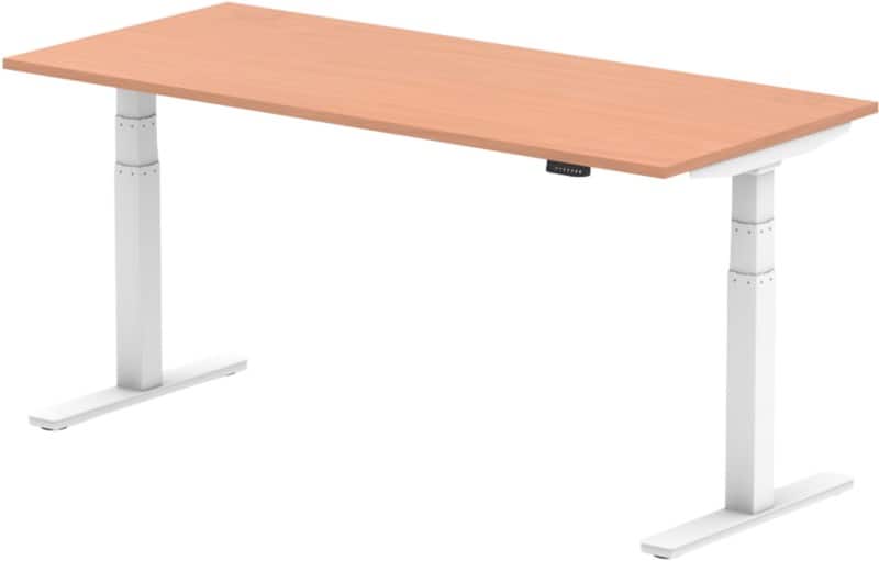 dynamic Air Sit Stand Desk Rectangular Beech T-Foot 1,800 (W) x 800 (D) x 665 (H) mm MFC (Melamine Faced Chipboard)