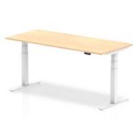 dynamic Air Height Adjustable Sit Stand Desk Rectangular Maple T-Foot 1,800 (W) x 800 (D) x 665 (H) mm MFC (Melamine Faced Chipboard)
