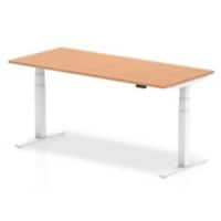 dynamic Air Height Adjustable Sit Stand Desk Rectangular Oak T-Foot 1,800 (W) x 800 (D) x 665 (H) mm MFC (Melamine Faced Chipboard)