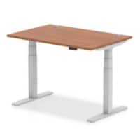 dynamic Air Height Adjustable Sit Stand Desk Rectangular Walnut T-Foot 1,200 (W) x 800 (D) x 665 (H) mm MFC (Melamine Faced Chipboard)