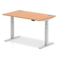 dynamic Height Adjustable Desk Air HASCP148SOAK Oak 1400 mm x 800 mm x 660 - 1310 mm