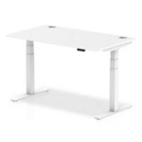 dynamic Height Adjustable Desk Air HASCP148WWHT White 1400 mm x 800 mm x 660 - 1310 mm