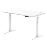 dynamic Height Adjustable Desk Air HASCP148WWHT White 1400 mm x 800 mm x 660 - 1310 mm