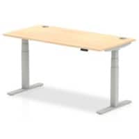 dynamic Air Height Adjustable Sit Stand Desk Rectangular Maple T-Foot 1,600 (W) x 800 (D) x 665 (H) mm MFC (Melamine Faced Chipboard)