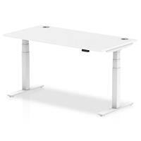 dynamic Height Adjustable Desk Air HASCP168WWHT White 1600 mm x 800 mm x 660 - 1310 mm