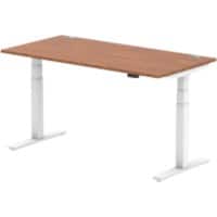 dynamic Air Height Adjustable Sit Stand Desk Rectangular Walnut T-Foot 1,600 (W) x 800 (D) x 665 (H) mm MFC (Melamine Faced Chipboard)