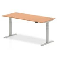 dynamic Air Height Adjustable Sit Stand Desk Rectangular Oak T-Foot 1,800 (W) x 800 (D) x 665 (H) mm MFC (Melamine Faced Chipboard)