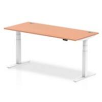 dynamic Air Height Adjustable Sit Stand Desk Rectangular Beech T-Foot 1,800 (W) x 800 (D) x 665 (H) mm MFC (Melamine Faced Chipboard)
