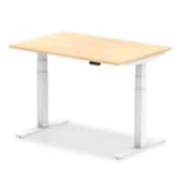 dynamic Air Height Adjustable Sit Stand Desk Rectangular Maple T-Foot 1,200 (W) x 800 (D) x 665 (H) mm MFC (Melamine Faced Chipboard)