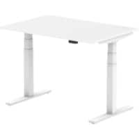 dynamic Air Sit Stand Desk Rectangular White T-Foot 1,200 (W) x 800 (D) x 665 (H) mm MFC (Melamine Faced Chipboard)
