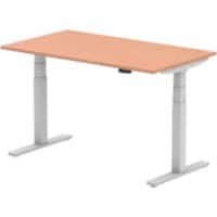 dynamic Air Sit Stand Desk Rectangular Beech T-Foot 1,400 (W) x 800 (D) x 665 (H) mm MFC (Melamine Faced Chipboard)