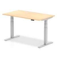 dynamic Air Height Adjustable Sit Stand Desk Rectangular Maple T-Foot 1,400 (W) x 800 (D) x 665 (H) mm MFC (Melamine Faced Chipboard)