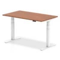 dynamic Air Height Adjustable Sit Stand Desk Rectangular Walnut T-Foot 1,400 (W) x 800 (D) x 665 (H) mm MFC (Melamine Faced Chipboard)