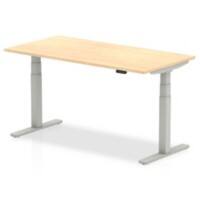 dynamic Air Height Adjustable Sit Stand Desk Rectangular Maple T-Foot 1,600 (W) x 800 (D) x 665 (H) mm MFC (Melamine Faced Chipboard)
