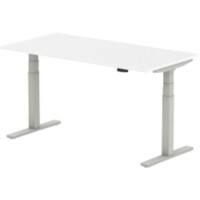 dynamic Air Height Adjustable Sit Stand Desk Rectangular White T-Foot 1,600 (W) x 800 (D) x 665 (H) mm MFC (Melamine Faced Chipboard)