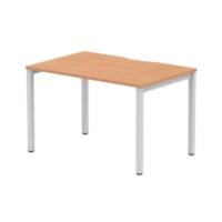 dynamic Evolve Plus Bench Desk Rectangular Oak H-Frame 1,200 (W) x 800 (D) x 750 (H) mm MFC (Melamine Faced Chipboard)