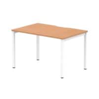dynamic Evolve Plus Bench Desk Rectangular Oak H-Frame 1,200 (W) x 800 (D) x 750 (H) mm MFC (Melamine Faced Chipboard)