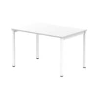 dynamic Evolve Plus Bench Desk Rectangular White H-Frame 1,200 (W) x 800 (D) x 750 (H) mm MFC (Melamine Faced Chipboard)