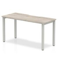 dynamic Evolve Plus Bench Desk Rectangular Grey Oak H-Frame 1,400 (W) x 800 (D) x 750 (H) mm MFC (Melamine Faced Chipboard)