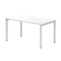 dynamic Evolve Plus Bench Desk Rectangular White H-Frame 1,400 (W) x 800 (D) x 750 (H) mm MFC (Melamine Faced Chipboard)