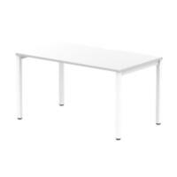 dynamic Evolve Plus Bench Desk Rectangular White H-Frame 1,400 (W) x 800 (D) x 750 (H) mm MFC (Melamine Faced Chipboard)