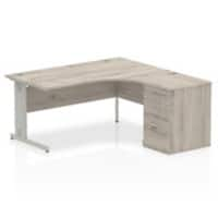 dynamic Ergonomic Desk Impulse IWSRC166WCMGRY Grey Oak 2030 mm x 800 mm x 730 mm