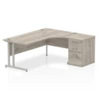 dynamic Ergonomic Desk Impulse IWSRC186WCGRY Grey Oak 1800 mm x 800 mm x 730 mm