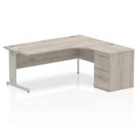 dynamic Ergonomic Desk Impulse IWSRC186WCMGRY Grey Oak 2230 mm x 800 mm x 730 mm