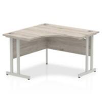 dynamic Impulse Corner Desk Rectangular Grey Oak Cantilever 1,200 (W) x 1,200 (D) x 730 (H) mm MFC (Melamine Faced Chipboard)