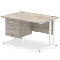Dynamic Ergonomic Desk Impulse MIRDC12FP2WGRY Grey 1200 mm (W) x 800 mm (D) x 730 mm (H)
