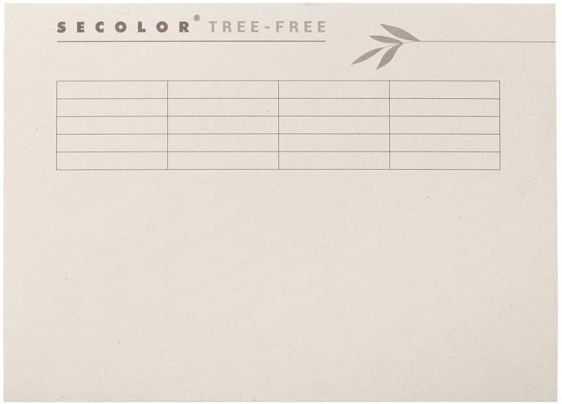 Djois Secolor Tree-Free Square Cut Folder Folio Cream Cardboard 225 gsm Pack of 10