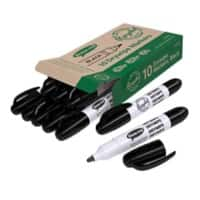 Show-me Drywipe Whiteboard Marker Black Broad Pack of 10