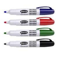 Show-me Whiteboard Marker Teacher Assorted Broad Bullet 1.2 mm Pack of 4