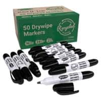 Show-me Teacher Whiteboard Marker Black Broad Bullet 1.2 mm Pack of 50