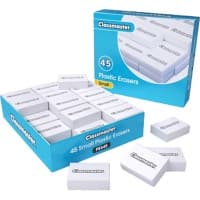 CLASSMASTER Eraser White Pack of 45