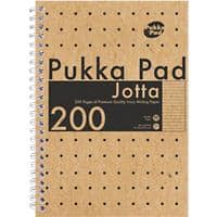 Pukka Notebooks Kraft A5 Ruled Kraft Card Not perforated 200 Pages Cream