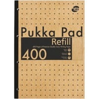 Pukka Refill Pads Kraft A4 Ruled Kraft Paper Not perforated 400 Pages Brown
